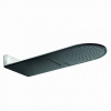 KLUDI A-Qa relaxačná horná sprcha, 2 prúdy, 600 x 250 x 25 mm, matná čierna/chróm, 6488087-00