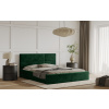 Posteľ TIVOLI 120x200 zelená s úložným priestorom