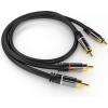 PremiumCord HQ stíněný kabel 2x CINCH-2x CINCH M/M 1,5m kjqccmm015