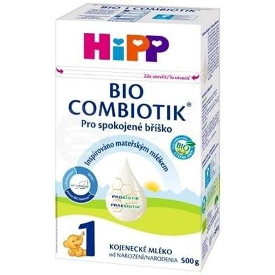 HIPP 1 BIO Combiotik Počiatočná mliečna dojčenská výživa (od narodenia) (inov. 2023) 500 g dojčenské mlieko v prášku