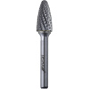 Ogivální stopková fréza zaoblená F 12x25mm, stopka 6mm DEDRA 07F653