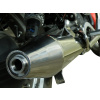 GPR Dvojitá koncovka výfuku Slip - on GPR VINTACONE GU.53.VIC Brushed Stainless steel including removable db killers, link pipes and catalysts