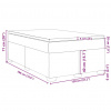 vidaXL Boxspring posteľ s matracom čierna 120x190 cm látka - Čierna - 206401-140033