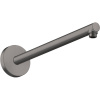 AXOR ShowerSolutions sprchové rameno, rozeta Round, dĺžka 390 mm, kartáčovaný čierny chróm, 26431340