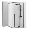 Sprchový kút REA FARGO 90x90 - matný čierny S detským bazénom Savoy