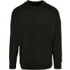Build Your Brand Pánske tričko s dlhým rukávom BY198 Black L