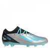adidas X Crazyfast League Firm Ground Football Boots Silver/Blue/Blk 8.5 (42.7)