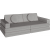 Tectake 405172 Pohovka na hranile Lilly 120 cm šedá