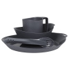 Kempingový riad Lifeventure Ellipse 4-Piece Set - KFS / Bowl / Plate / Mug, Graphite
