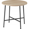 tectake 404337 jedálenský stôl ennis 80 x 76 cm industrial svetlé drevo dub sonoma