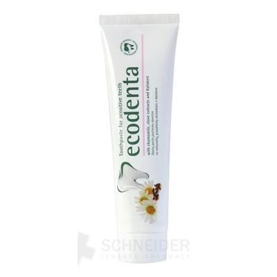 Ecodenta For sensitive teeth zubná pasta na citlivé zuby (s extraktom z harmančeka, klinčekmi a Kalidentom) 1x100 ml