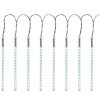 Reťaz MagicHome Vianoce Icicle, 720 LED studená biela, 24 cencúľov, vodopádový efekt, 230 V, 50 Hz, IP44, exteriér, osvetlenie, L-7,50 x 0,30 m