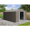 Riwall PRO RMSA 12x10 Brown - záhradný domček kovový 3 x 3,7 m SD-X1210-H170C-B