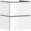 HANSGROHE Xilesa E závesná skrinka pod umývadlo, 2 zásuvky PushOpen, 530 x 470 x 620 mm, matná biela, 54292700