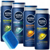 Nivea Men pánsky sprchový gél sada 4x500 ml