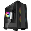 DEEPCOOL skříň CC360 ARGB / MiniITX / 3x120 ARGB fan / USB 2.0 / USB 3.0 / tvrzené sklo / černá (R-CC360-BKAPM3-G-1)