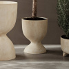 ferm LIVING Evoke Vysoký kvetináč, béžová farba, 41 l, sklolaminát - 1104268878