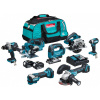 Makita.zes.combo 18V (Ddf486+Dga504+Dhs660+Djv182+Dkp181+Dtd153+Dtm52) 2X5.0Ah Torba Dlx7019Tx1