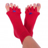 Happy Feet Adjustačné ponožky Red, veľkosť L (43-46)
