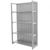 AHProfi Kovový regál s dierovanou doskou, 1200 x 458 x 2000 mm - MTJA1200