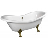 Polysan CHARLESTON voľne stojaca vaňa 188x80x71cm, nohy bronz, biela SPH 38132