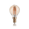 LED FILAMENT žiarovka - SFERA - E14, Teplá biela, 4W, 300lm