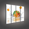 Obraz na plátne viacdielny - OB3345 - Pomaranč 120cm x 100cm - S8