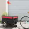 zahrada-XL Vozík za bicykel, čierno červený 45 kg, železo 94104