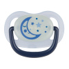 Canpol babies Cumlík svietiaci silikónový anatomický Night dreams 0 - 6 m, 1 ks Modrý
