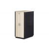 Digitus 32U SOUNDproof rack, 1666x750x1130 mm dřevěný dekor javor, černý (RAL 9005)