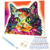 Inna Kreatívna sada na maľovanie podľa čísel - Mačiatko KTL2131, 30x40 cm, s rámom a štetcami