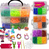 Súprava na výrobu šperkov z gumičiek s kufríkom pre deti 3+