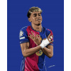CUKROVÁ TLAČ Jedlý obrázok na tortu LAMINE YAMAL FC BARCELONA + POSTAVIČKY MENO 85