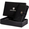 Peterson čierna peňaženka na karty W028 PTN 171714101 BLACK ONE SIZE