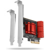 AXAGON PCES-SA6 PCIe radič 6x interný SATA 6G port
