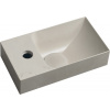 Sapho PICCOLINO betónové umývadlo 30,8x10x17cm, batéria vľavo, piesková PK30014