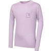 SENSOR MERINO DF LOGO UP juniorské triko dl.rukáv mystic violet - 140