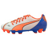 Puma EvoPower Pop 4 FG Football Boots Mens White/Orange 7 (40.5)