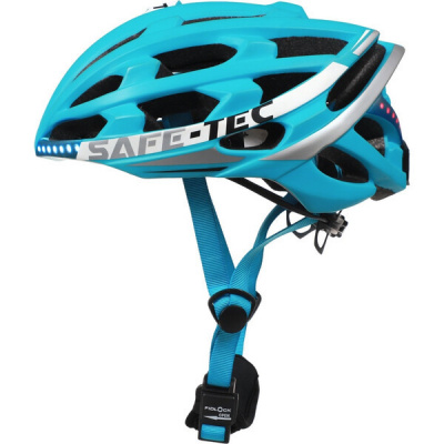Safe-Tec TYR 2 múdra helma na bicykel S (53cm - 55cm) tyrkysová