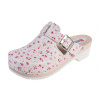 Dreváky BUXA Dámske Dreváky Na Gumenej Podrážke SuperKomfort FPU20 - Kvietkované Veľkosť: 37 [24,0 cm]