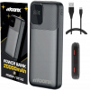 Powerbanka MOONX 20000 mAh čierna