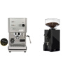 Profitec GO, brushed stainless steel + Eureka Mignon Silenzio 55, BL black
