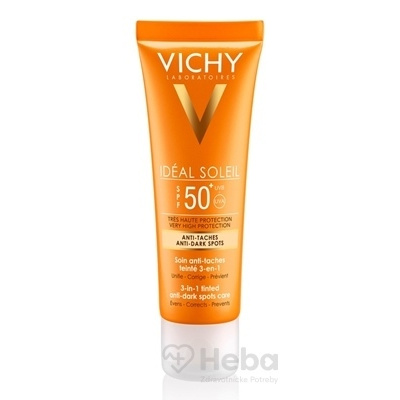 Vichy Capital Soleil Anti-Dark Spots krém proti tmavým škvrnám SPF50+ 50 ml opaľovací krém