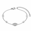 Victoria Filippi Stainless Steel Náramek Daphné - Evil Eye, chirurgická ocel NR2342-B25055/59 Stříbrná 17 cm + 5 cm (prodloužení)