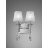 Mantra Tiffany nástenná lampa 4x W biela-chrómová 3863