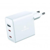 SWISSTEN SÍŤOVÝ ADAPTÉR GaN 2x USB-C + 1xUSB 70W 22054100 Swissten