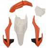 sada plastov, RTECH (oranžovo-biela, 4 diely) KTM SX 65