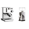 Rancilio Silvia E, biela + Eureka Mignon Turbo, CR chrome