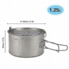 Lixada 900 ml ultralight Titanium Cup prenosný (Lixada 900 ml ultralight Titanium Cup prenosný)