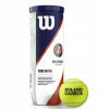 Tenisové loptičky WILSON ROLAND GARROS CLAY COURT 3 ks